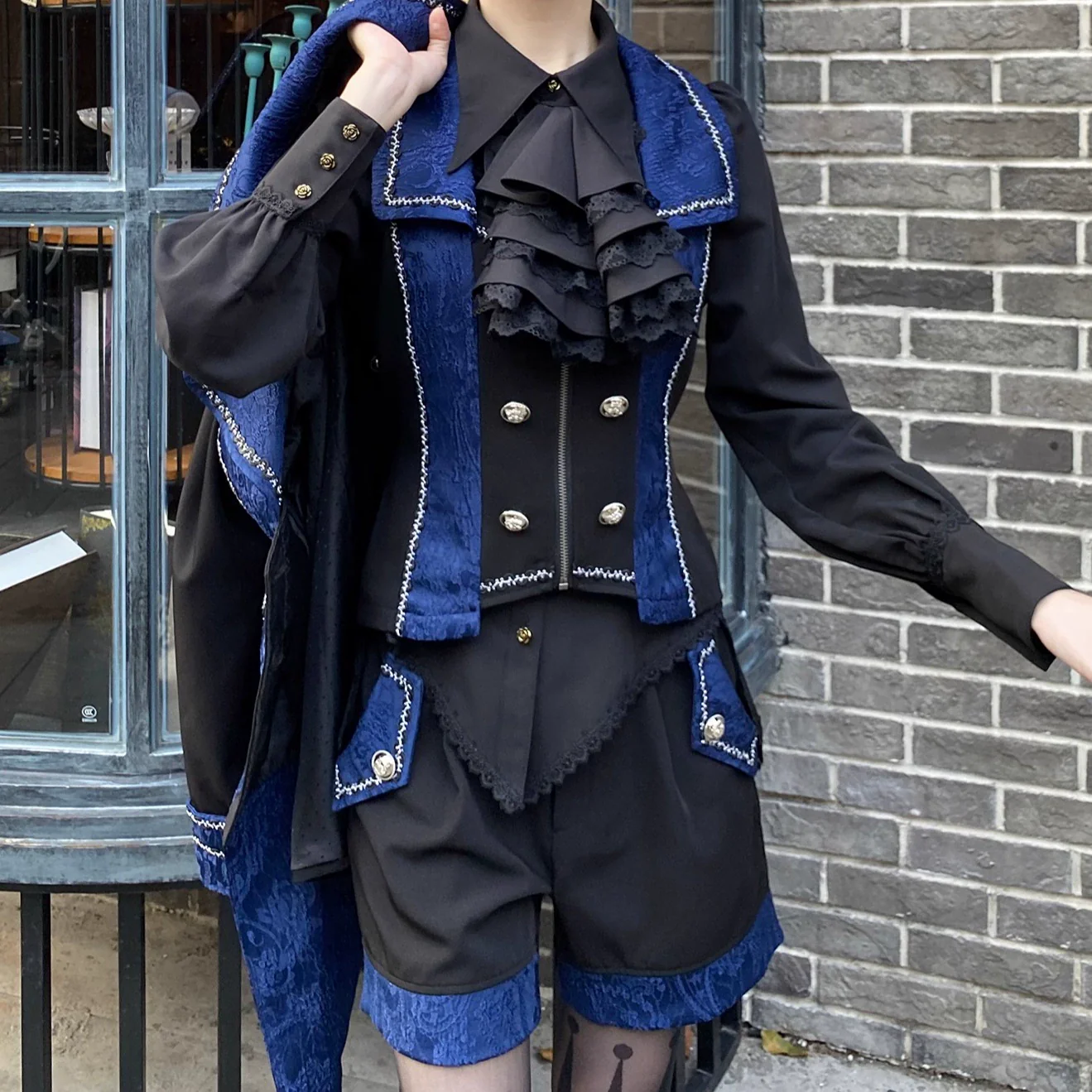Oath of the Chapter - Ouji Lolita Suit Embroidered Prince Vest Shorts Coat - Image 26