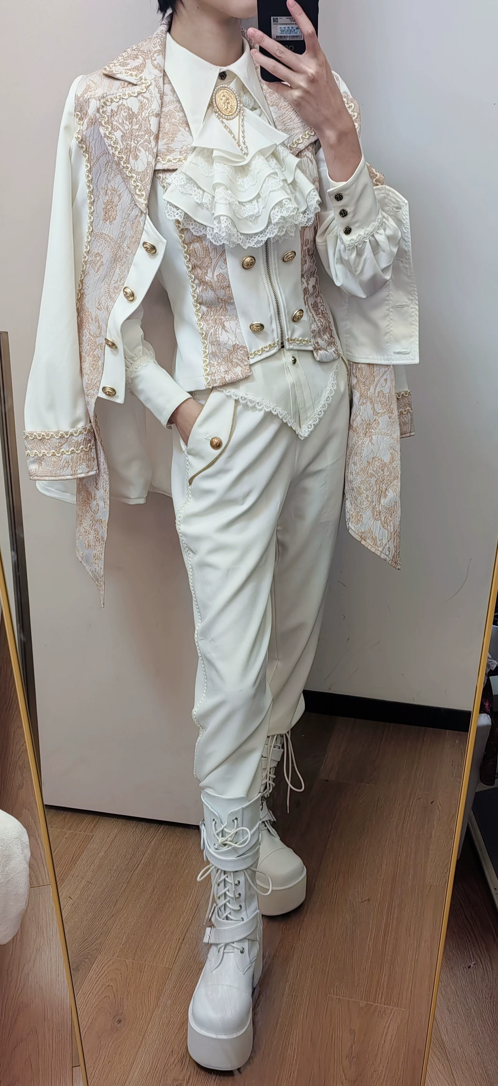 Oath of the Chapter - Ouji Lolita Suit Embroidered Prince Vest Shorts Coat - Image 43