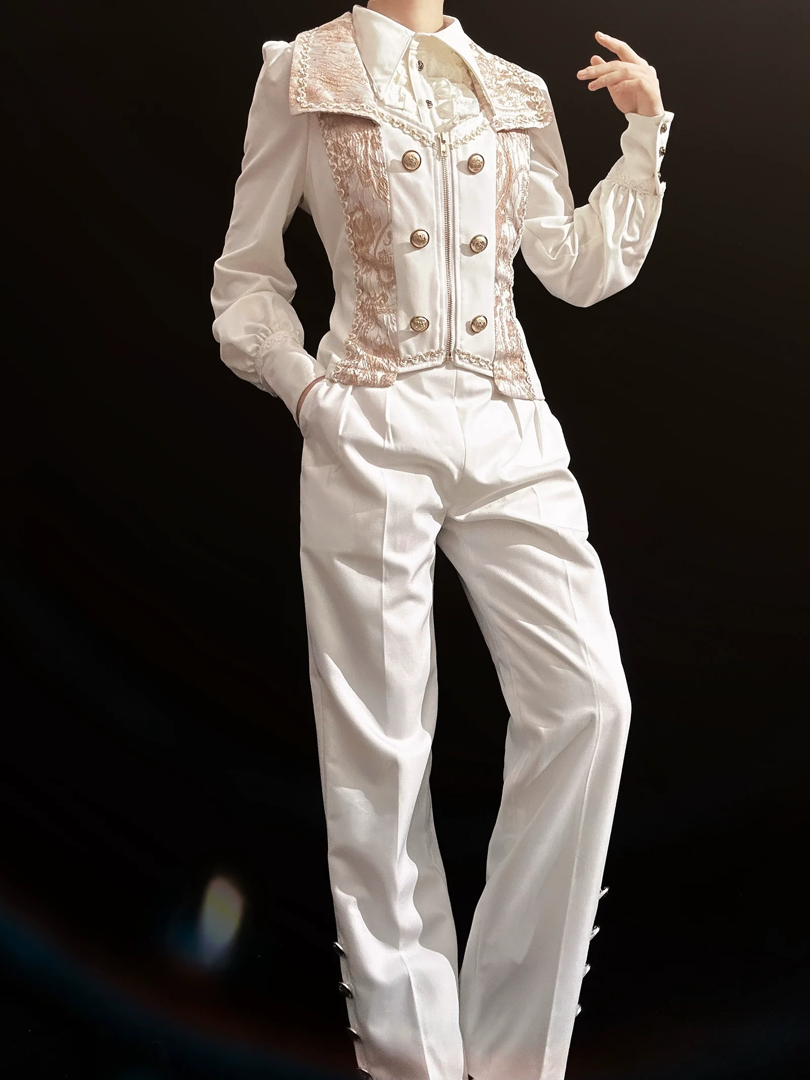 Oath of the Chapter - Ouji Lolita Suit Embroidered Prince Vest Shorts Coat - Image 49