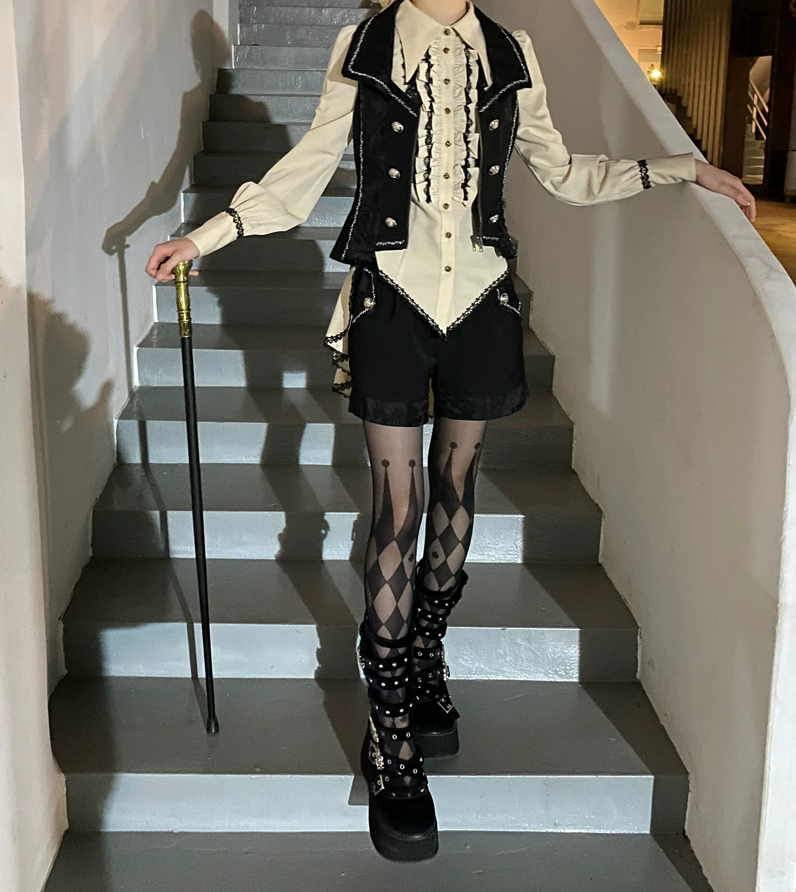 Oath of the Chapter - Ouji Lolita Suit Embroidered Prince Vest Shorts Coat - Image 51