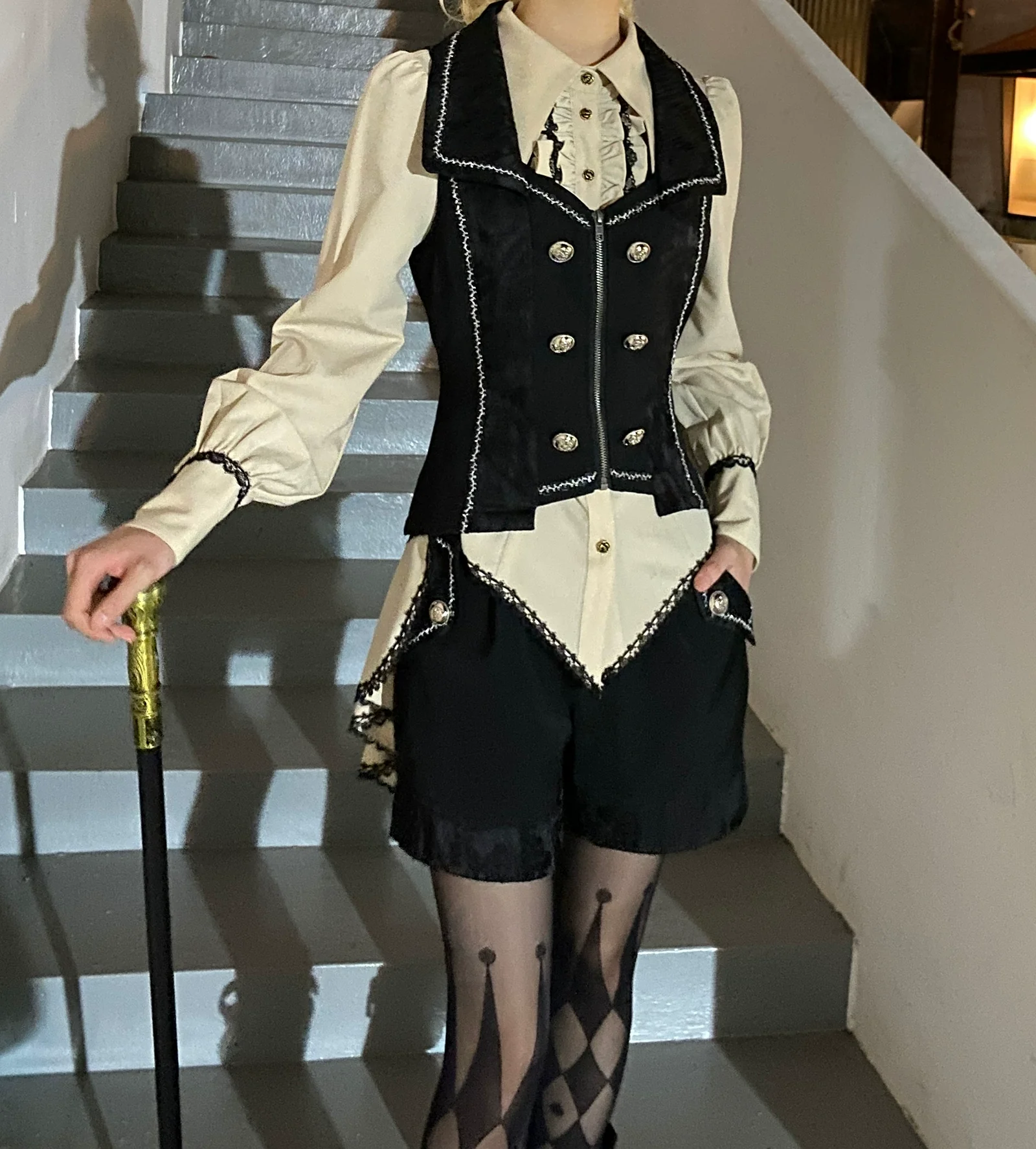 Oath of the Chapter - Ouji Lolita Suit Embroidered Prince Vest Shorts Coat - Image 52