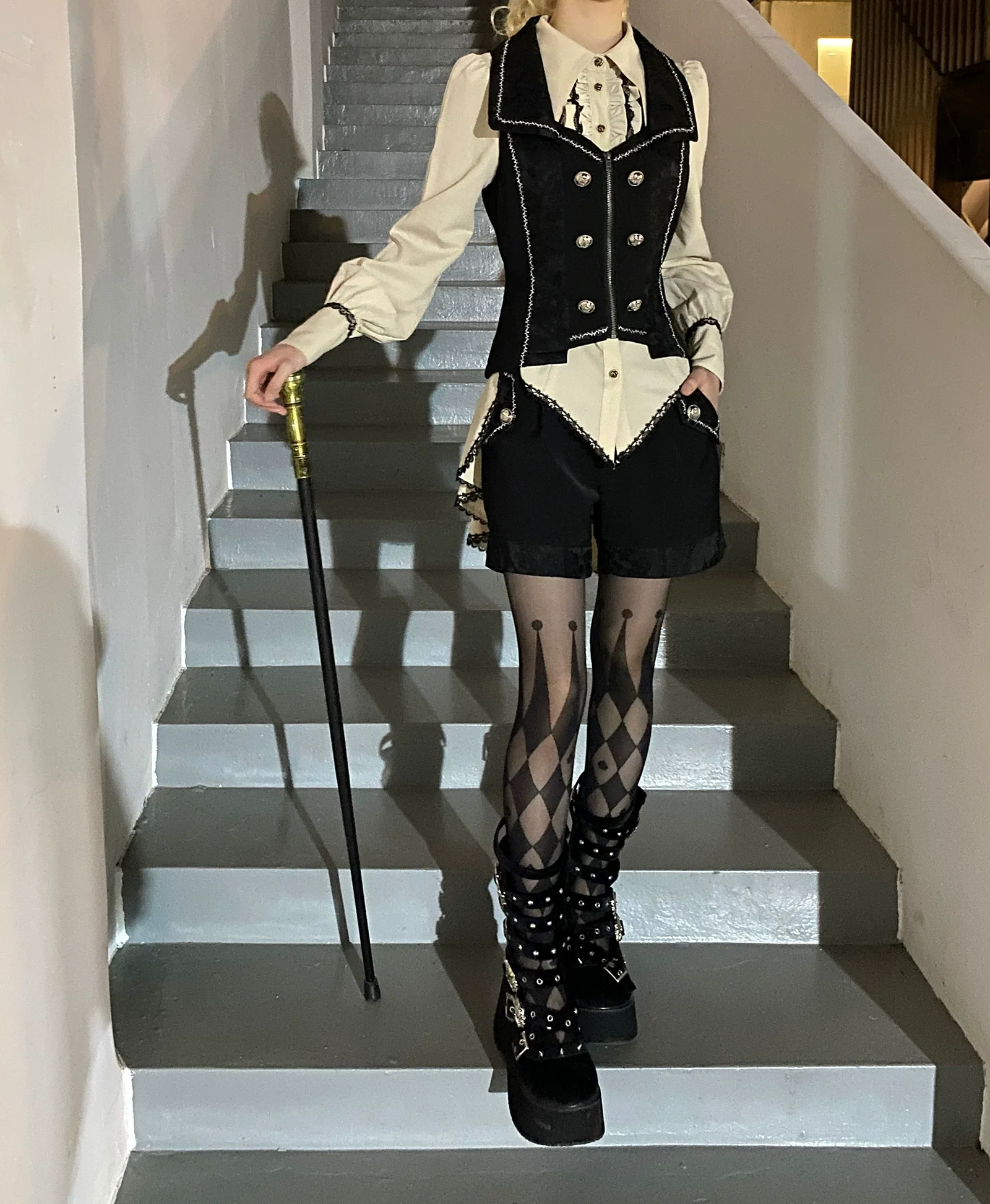 Oath of the Chapter - Ouji Lolita Suit Embroidered Prince Vest Shorts Coat - Image 53