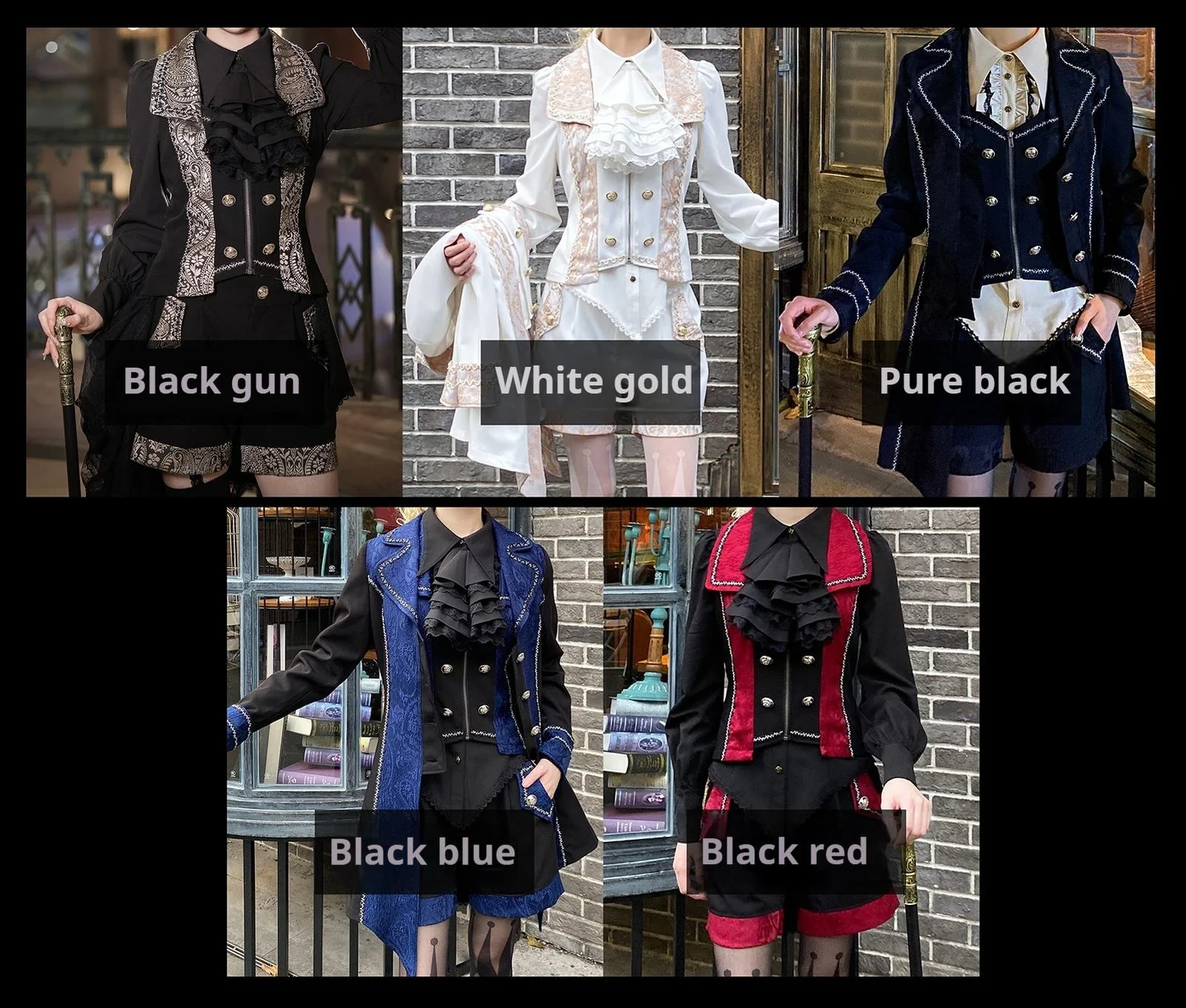 Oath of the Chapter - Ouji Lolita Suit Embroidered Prince Vest Shorts Coat - Image 66