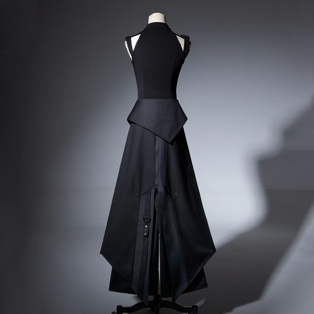 Nightblade - Black Ouji Lolita Apron Pants Suit - Image 12