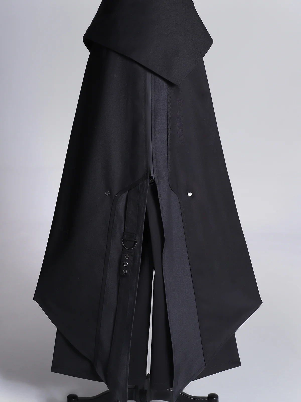 Nightblade - Black Ouji Lolita Apron Pants Suit - Image 15