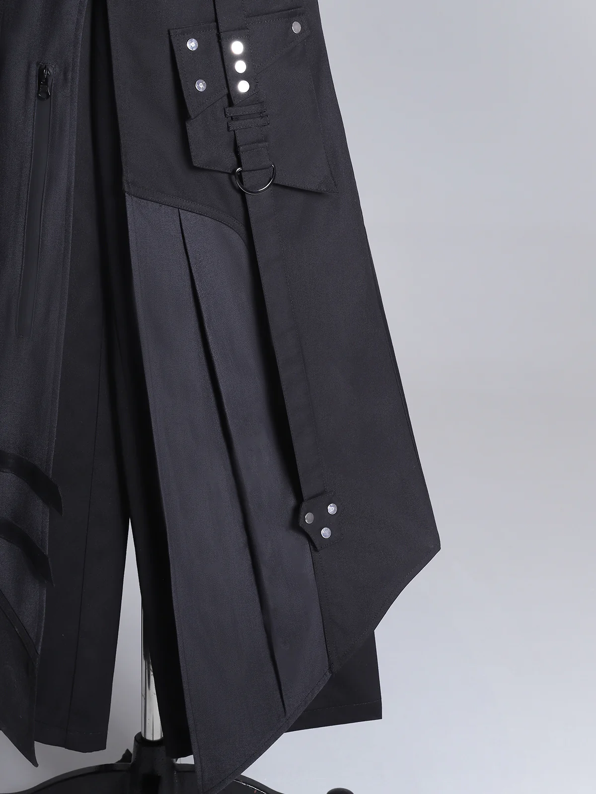 Nightblade - Black Ouji Lolita Apron Pants Suit - Image 18