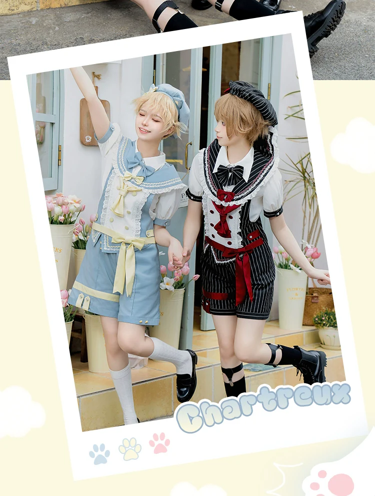 Small Animal Team - Ouji Lolita Suit Male Lolita Shirt Shorts - Image 11