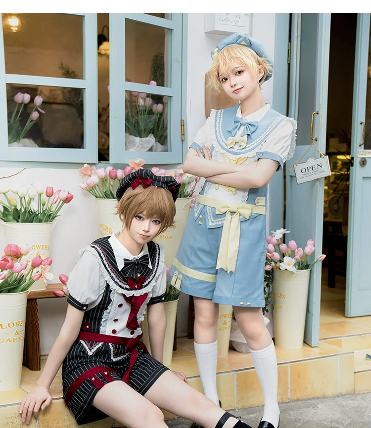 Small Animal Team - Ouji Lolita Suit Male Lolita Shirt Shorts - Image 18