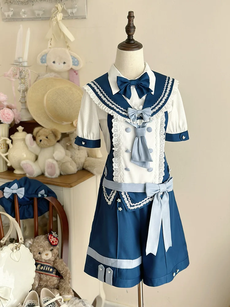 Small Animal Team - Ouji Lolita Suit Male Lolita Shirt Shorts - Image 19