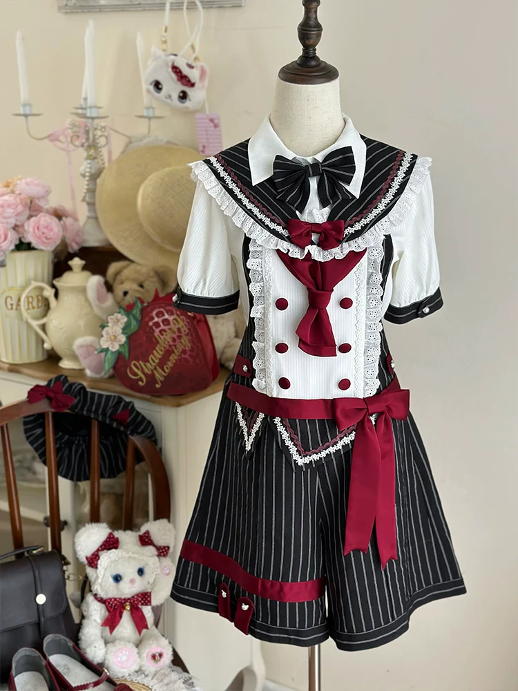 Small Animal Team - Ouji Lolita Suit Male Lolita Shirt Shorts - Image 20