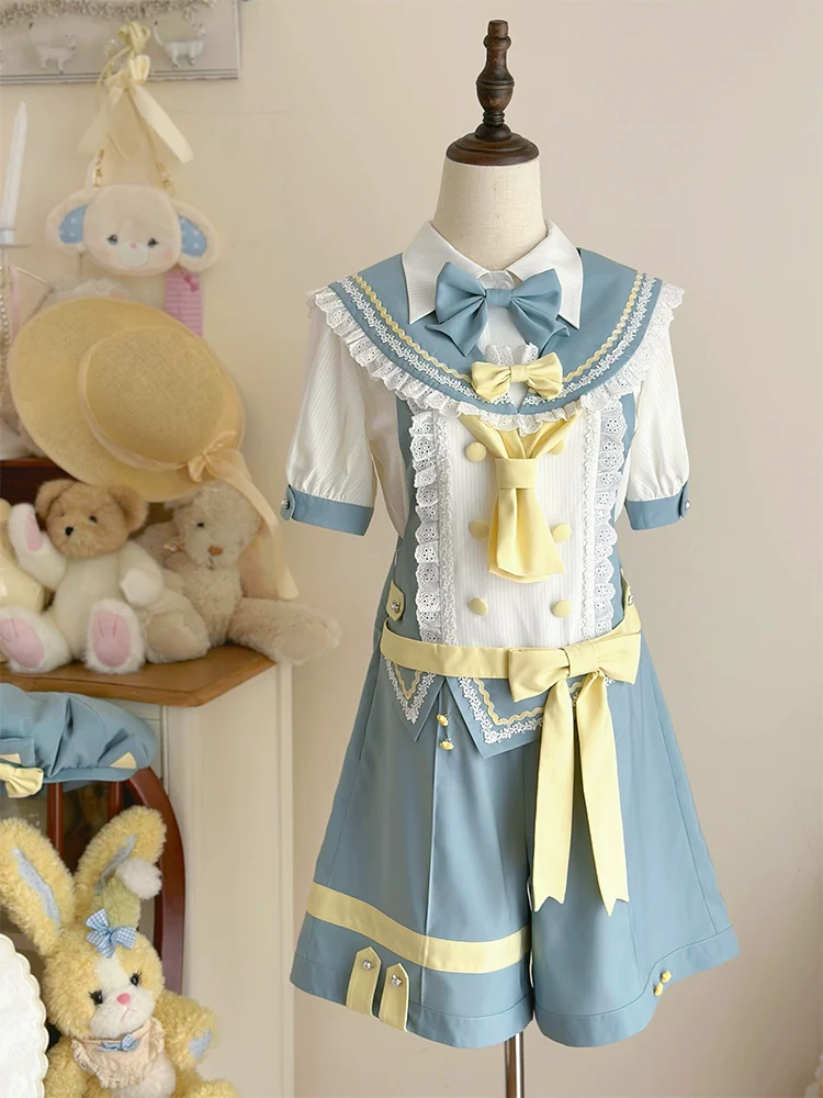 Small Animal Team - Ouji Lolita Suit Male Lolita Shirt Shorts - Image 21