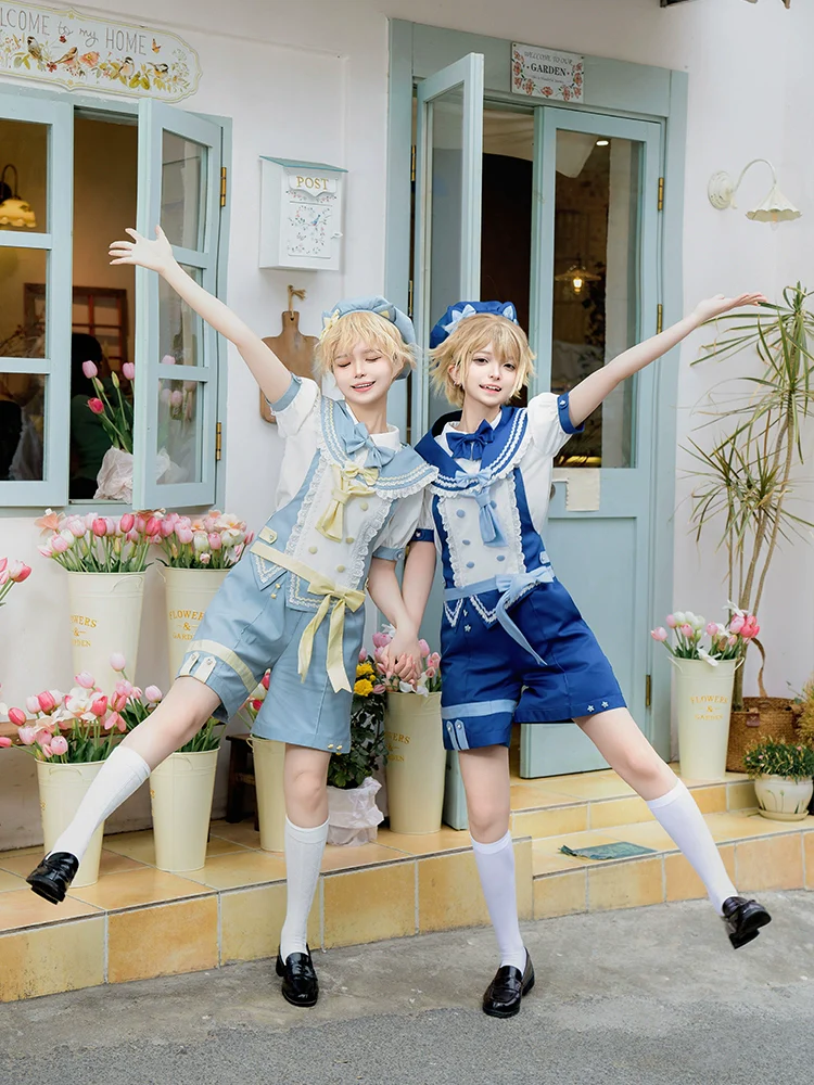Small Animal Team - Ouji Lolita Suit Male Lolita Shirt Shorts - Image 5