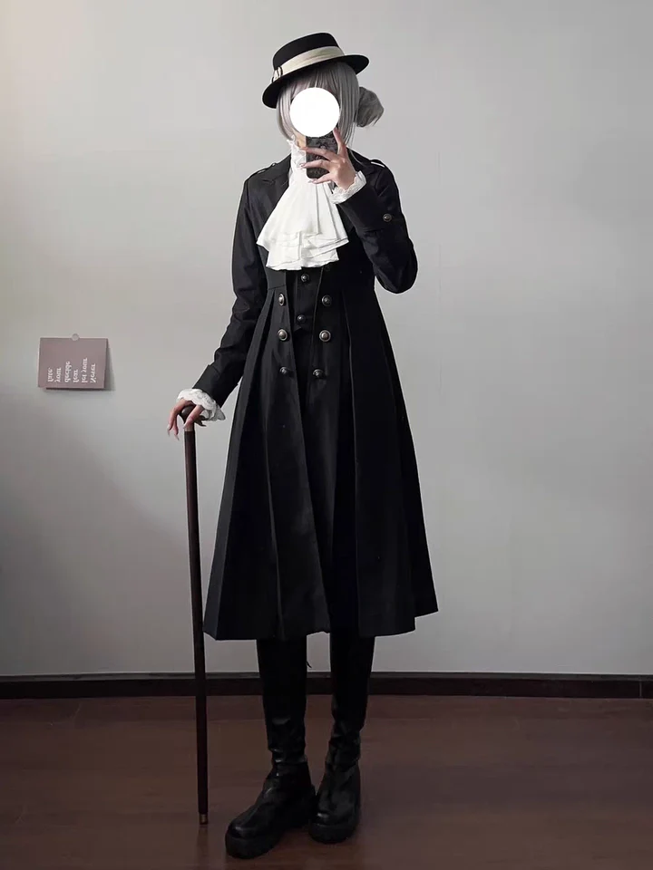 Gazing Galactic - Paranoia Punishment - Ouji Lolita Trench Coat Gothic Lolita Coat - Image 4