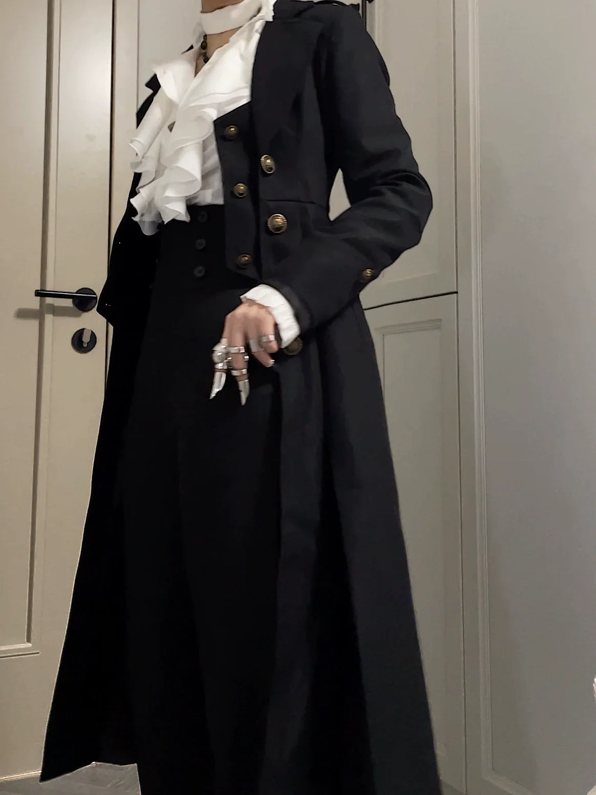 Gazing Galactic - Paranoia Punishment - Ouji Lolita Trench Coat Gothic Lolita Coat - Image 5