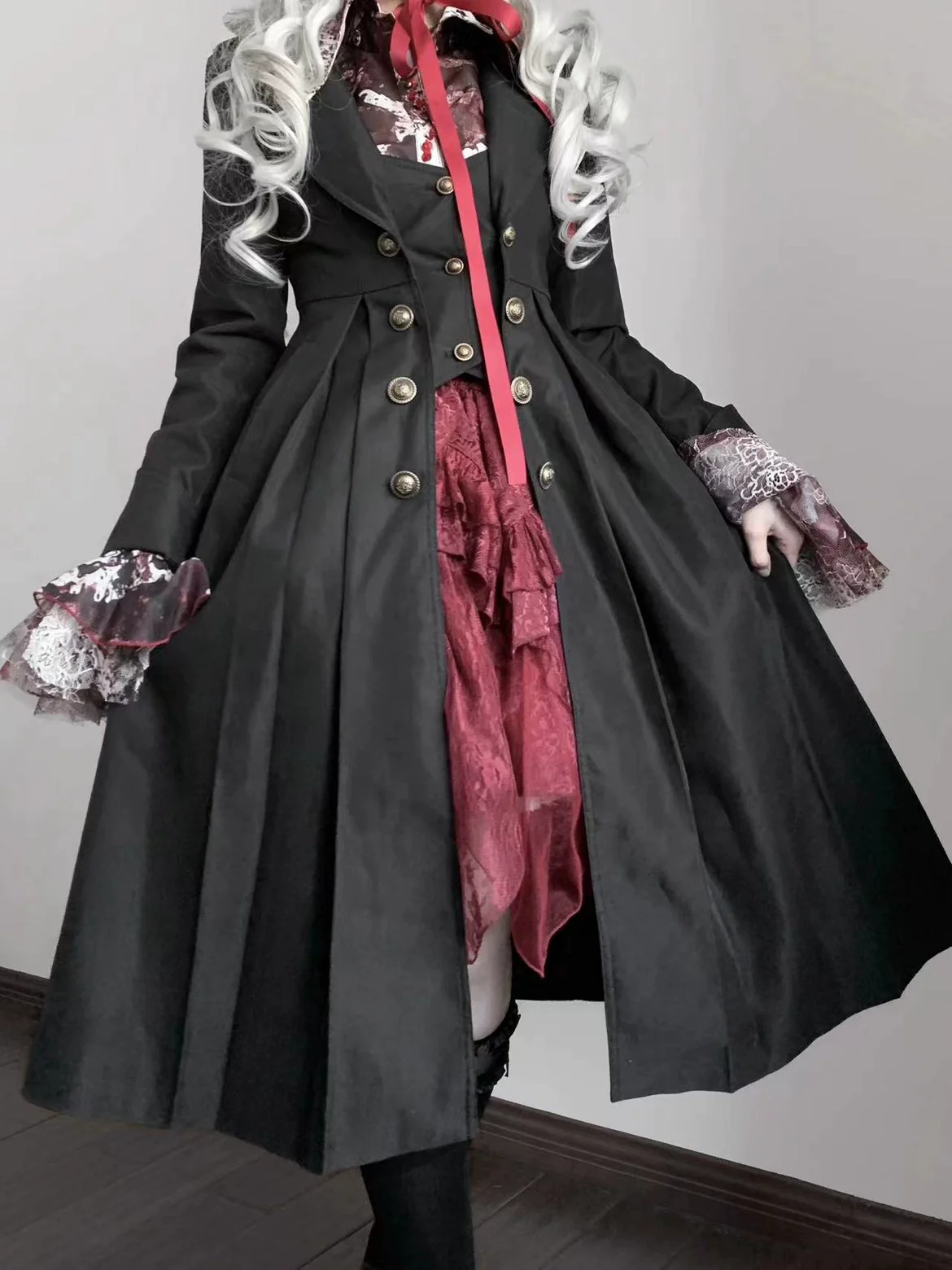 Gazing Galactic - Paranoia Punishment - Ouji Lolita Trench Coat Gothic Lolita Coat - Image 7