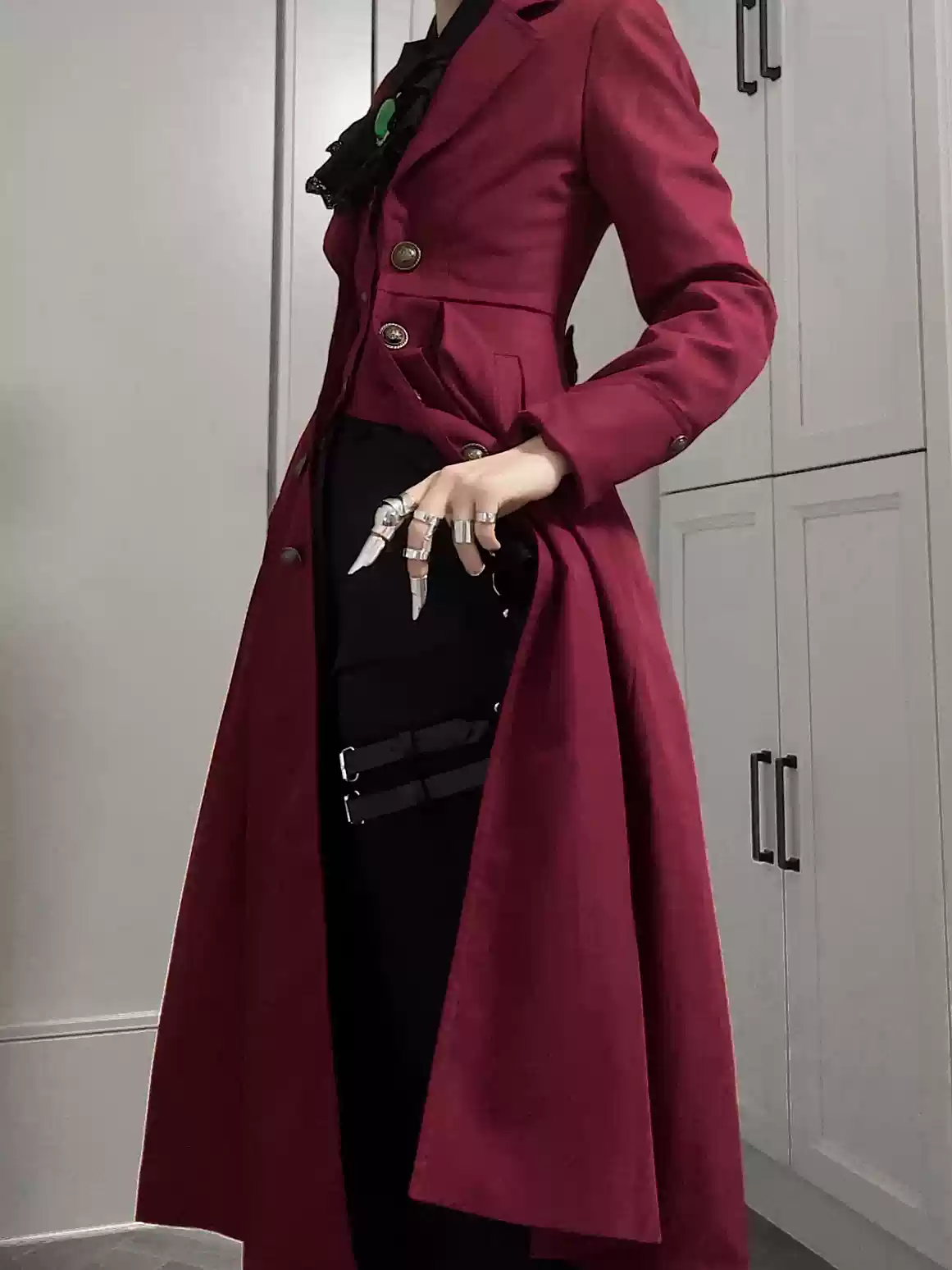 Gazing Galactic - Paranoia Punishment - Ouji Lolita Trench Coat Gothic Lolita Coat - Image 8