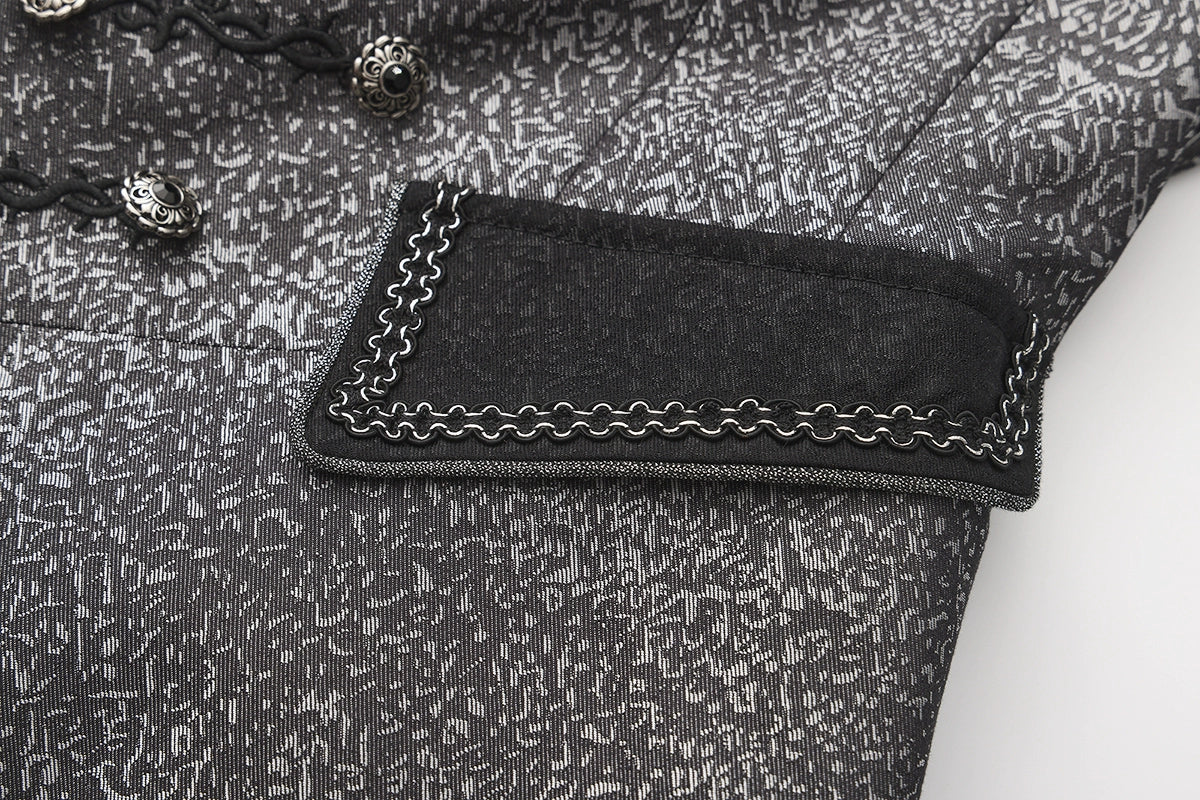 Eternal Displaced Boundary - Ouji Lolita Vest Coat, Detachabl Back Trailing - Image 5
