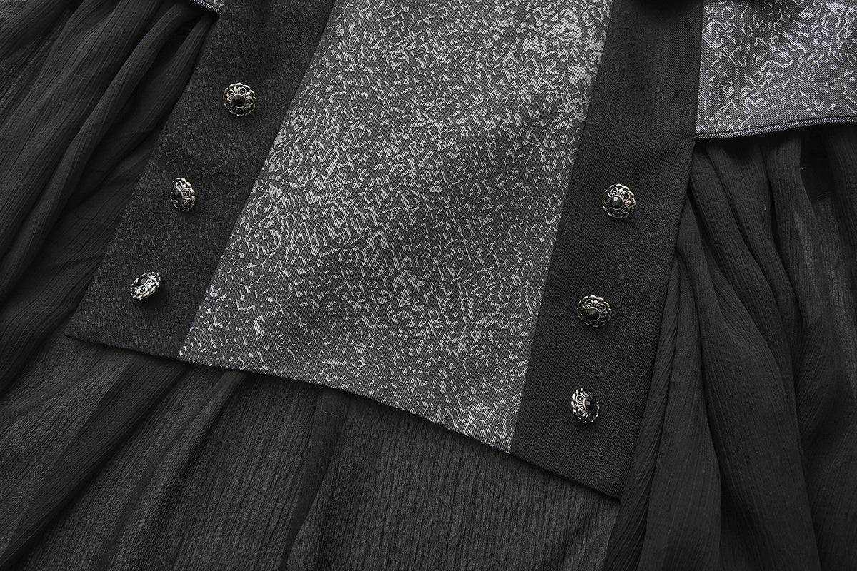 Eternal Displaced Boundary - Ouji Lolita Vest Coat, Detachabl Back Trailing - Image 8