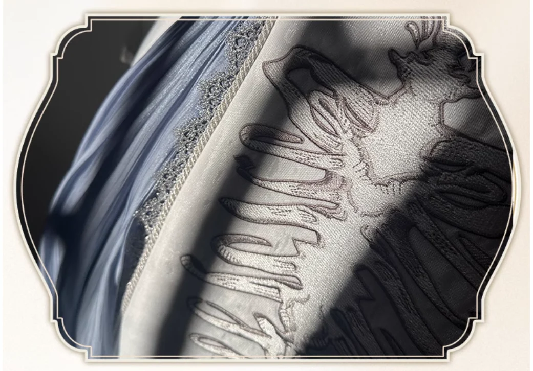 Crumbling Skeleton - Ouji Lolita Fishbone Embroideried Vest & Pants Suits - Image 39