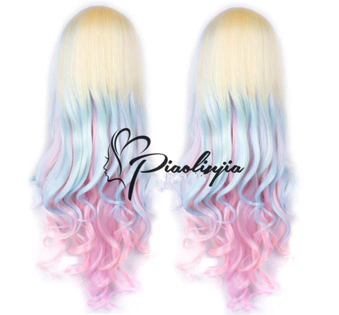 Japanese Gradient Rainbow Color Lolita Wig - Image 3