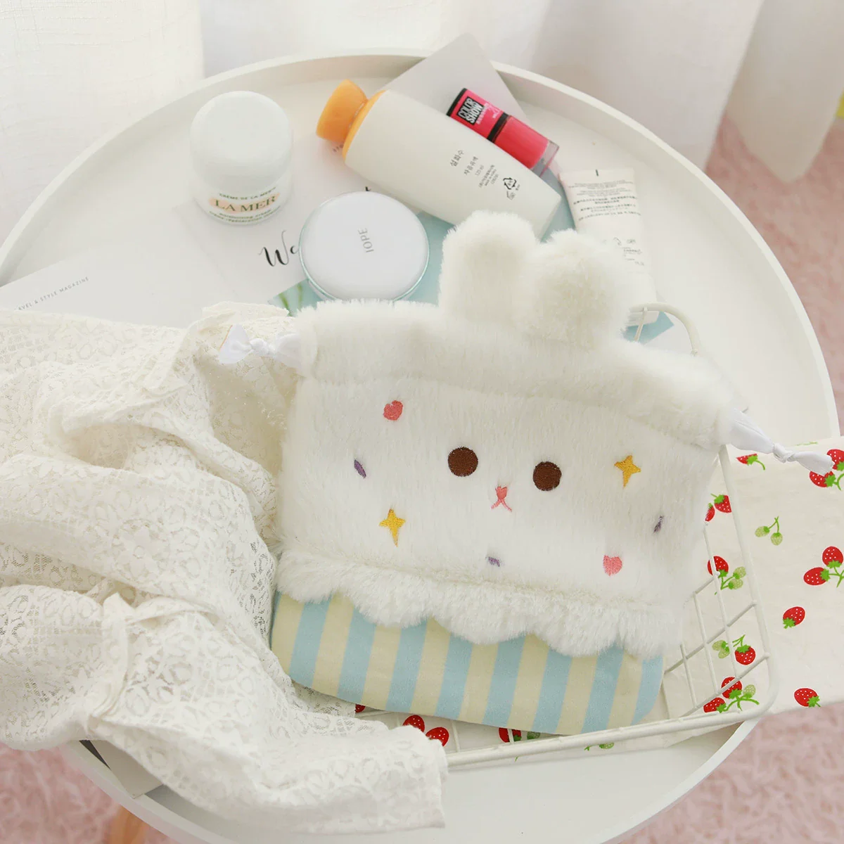 PiggyLass - Cute Plush Lolita Bag Rabbit Cake Bag - Image 10