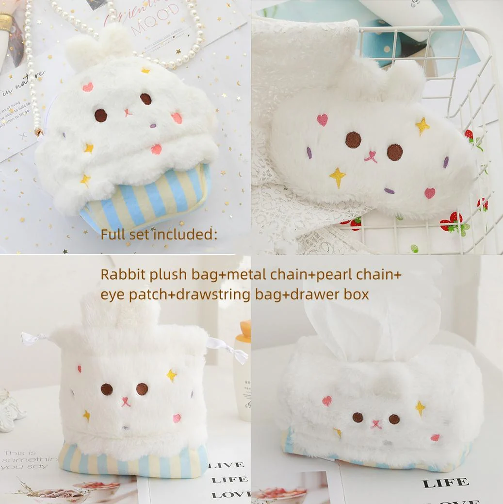 PiggyLass - Cute Plush Lolita Bag Rabbit Cake Bag - Image 16