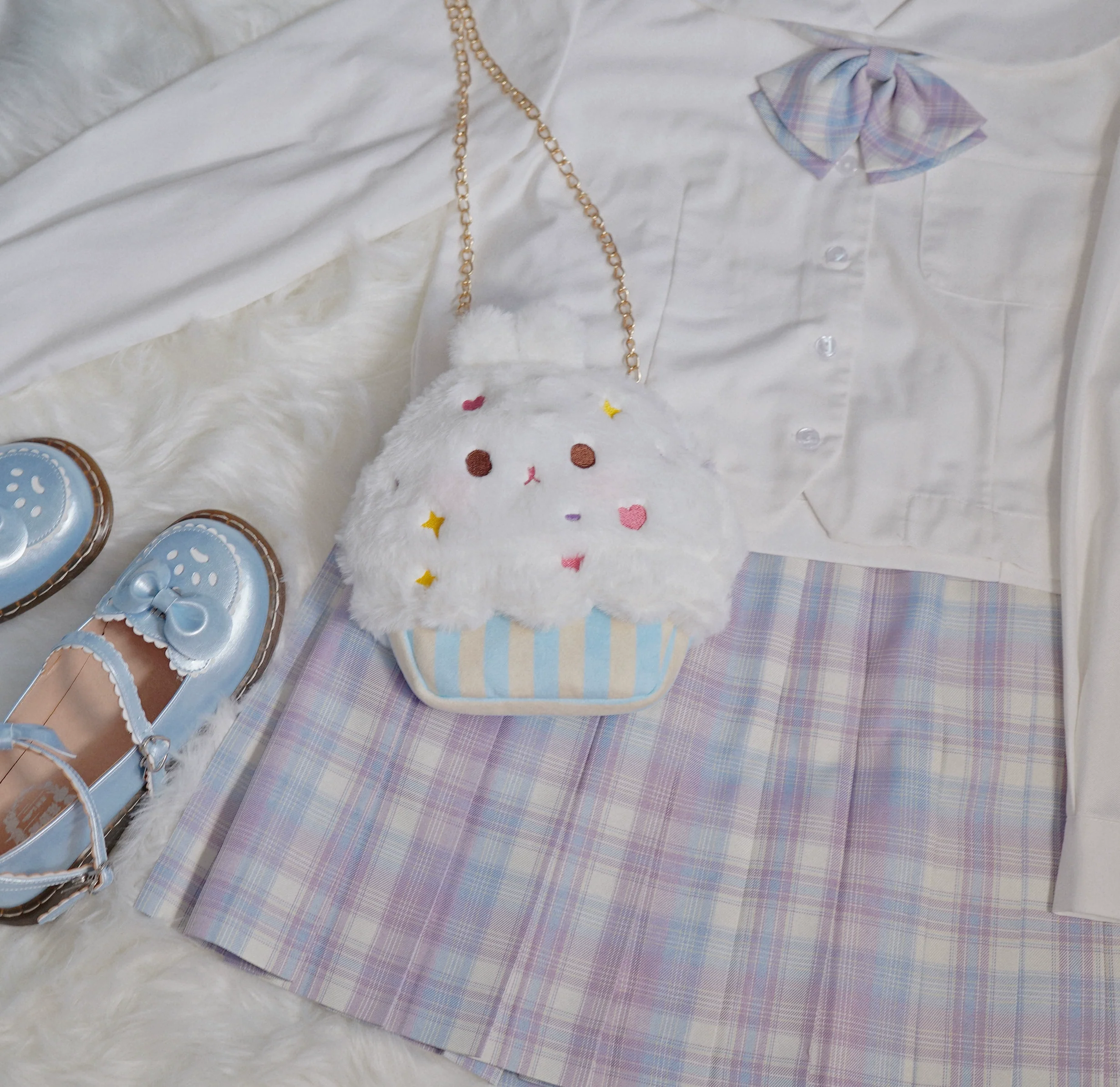 PiggyLass - Cute Plush Lolita Bag Rabbit Cake Bag - Image 27