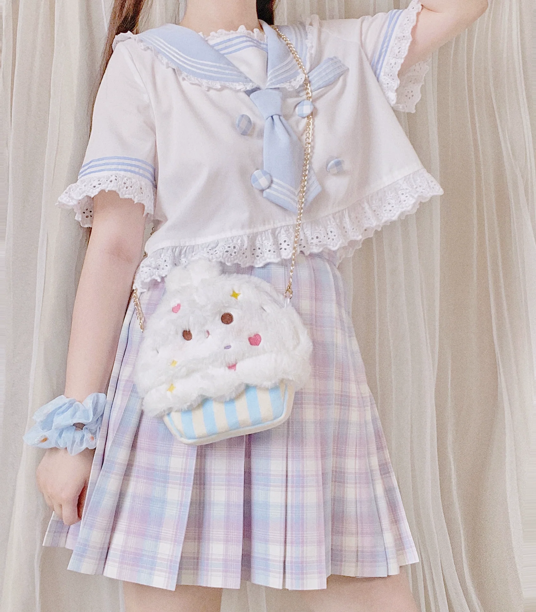 PiggyLass - Cute Plush Lolita Bag Rabbit Cake Bag - Image 6