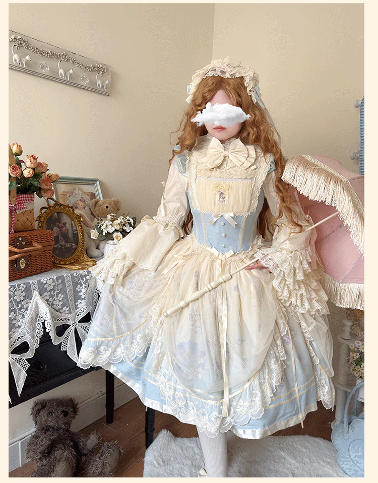 Plus Size Lolita Blouse, Princess Sleeves - Image 3
