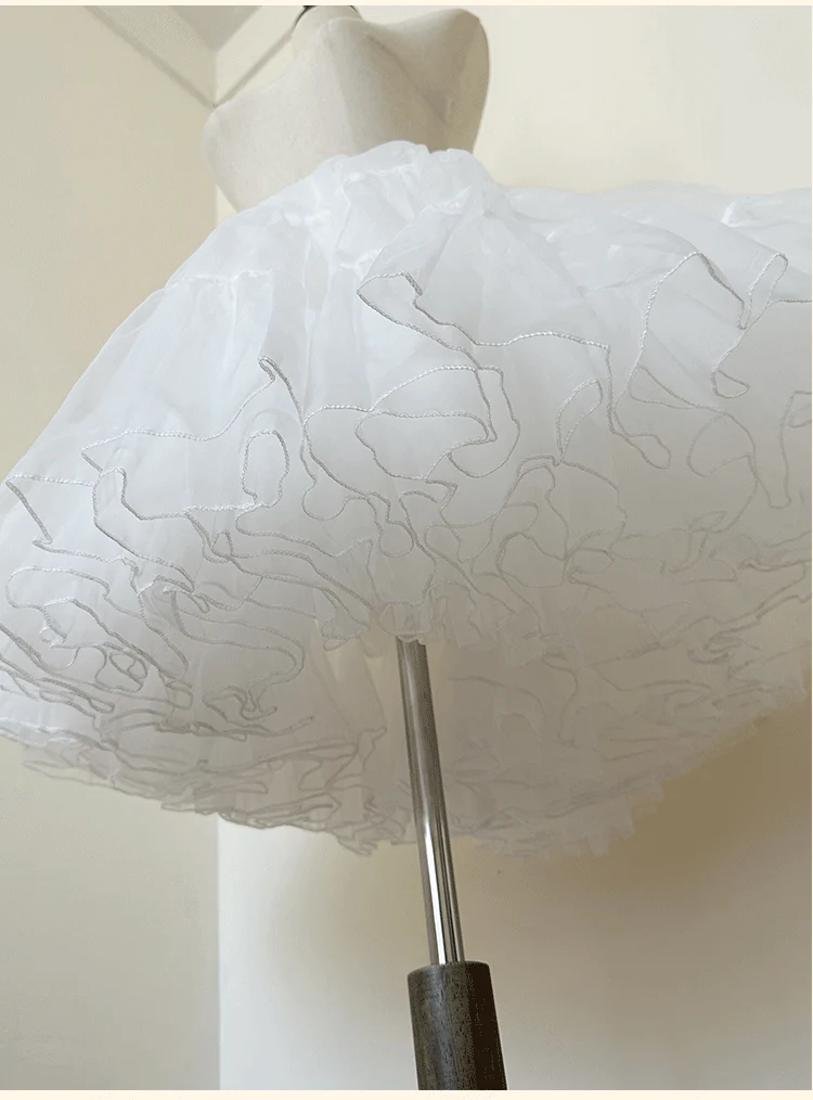 Plus Size Lolita Petticoat, Daily & Puffy Version - Image 7