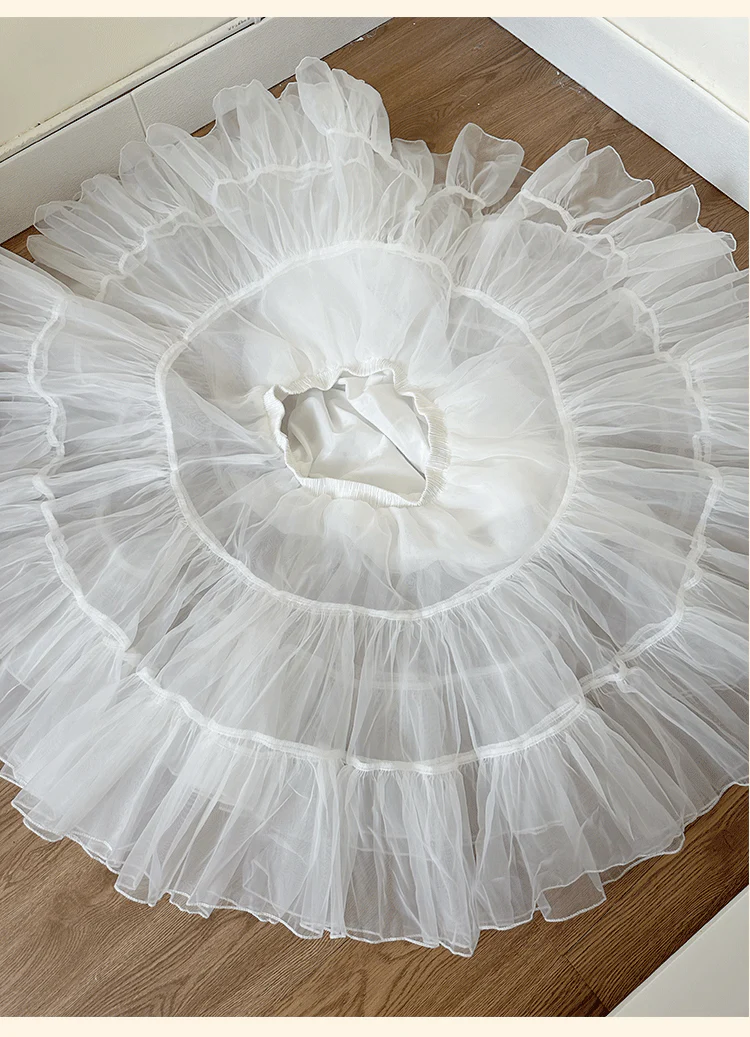 Plus Size Lolita Petticoat, Daily & Puffy Version - Image 8