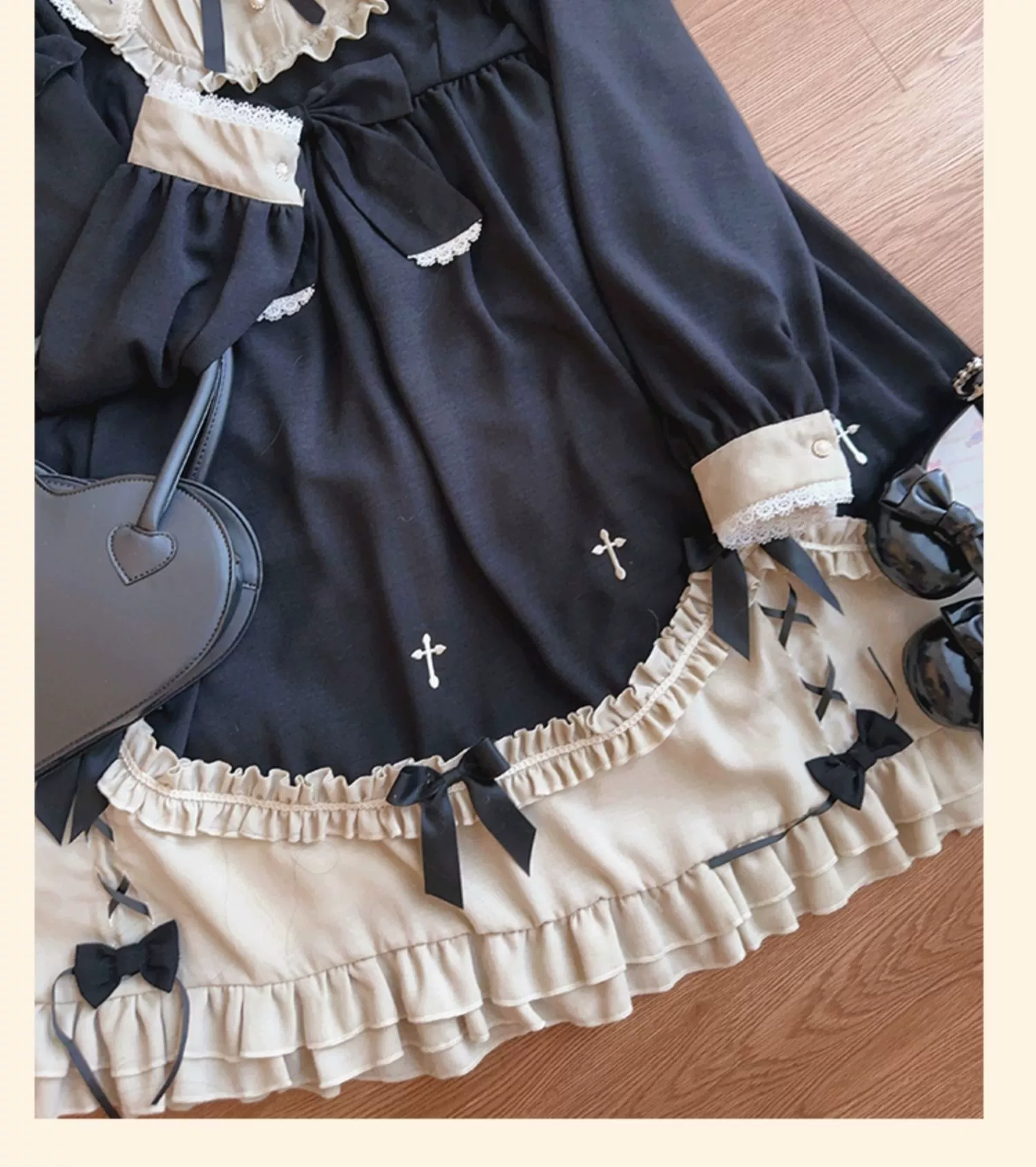 Plus Size Lolita Winter OP Dress, Long Sleeve - Image 14