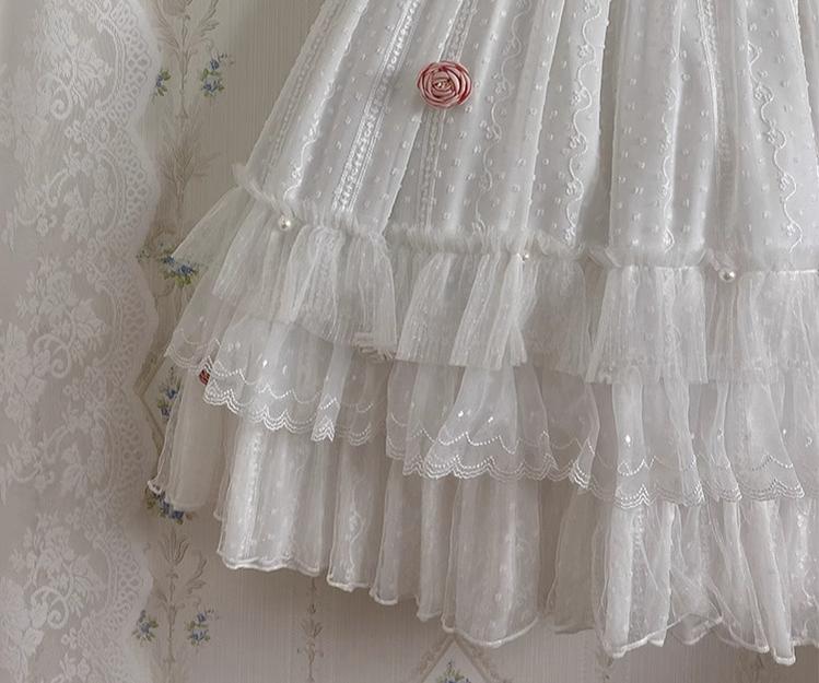 Spring Breeze - Plus Size Spring Lolita JSK Dress with Rose Decoration - Image 13
