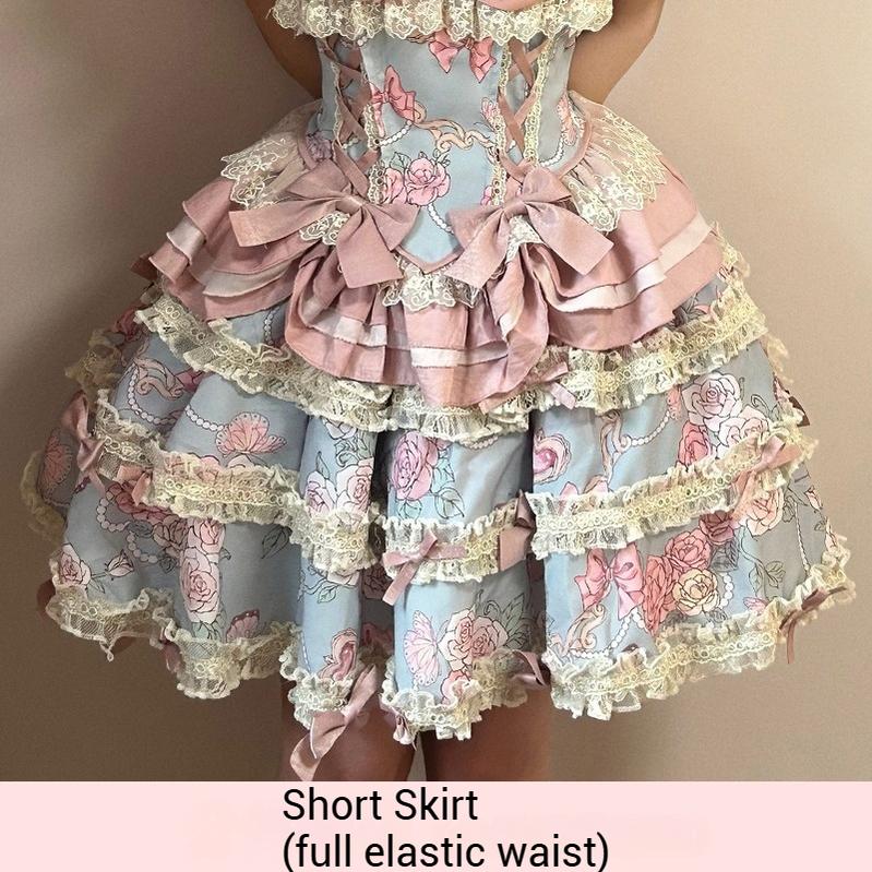 Jewel Rose - Plus Size Sweet Lolita Skirt Set in Separate Pieces - Image 22