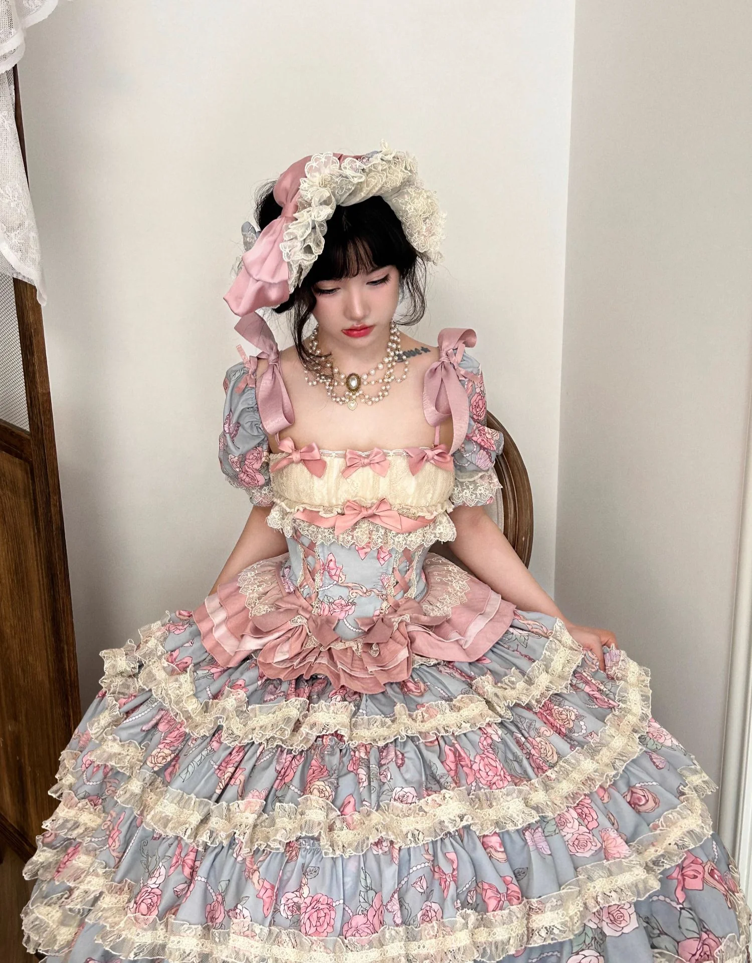Jewel Rose - Plus Size Sweet Lolita Skirt Set in Separate Pieces - Image 3