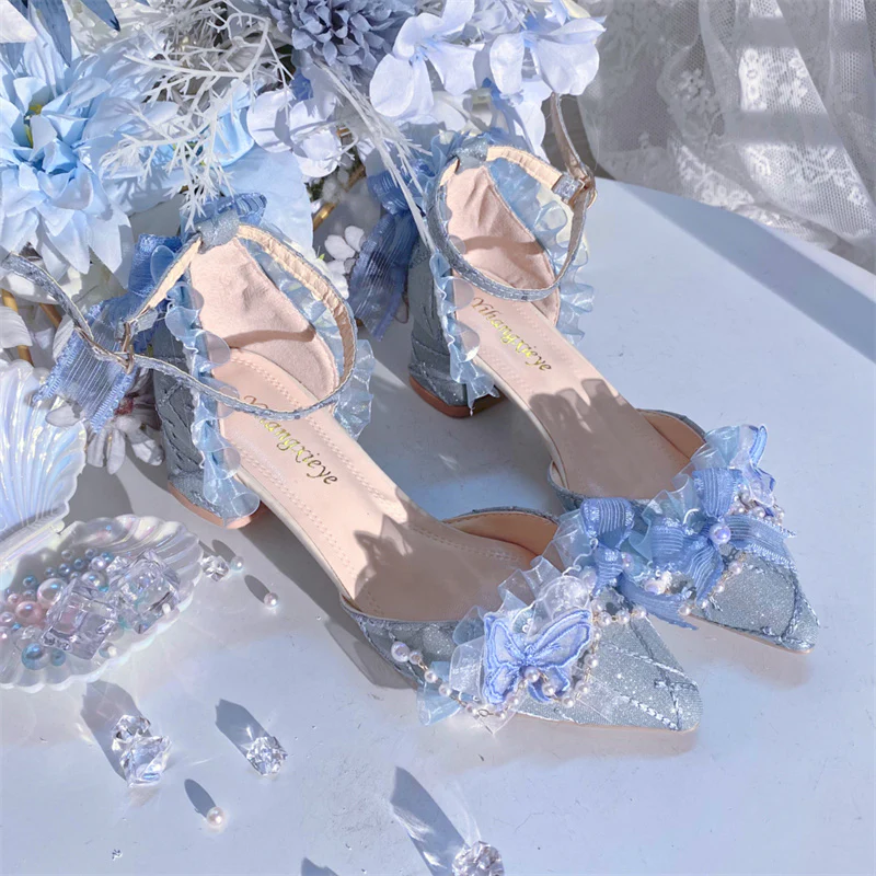 Ximeng Lolita - Deep Sea Hospital - Plus Size Wedding Lolita Bridal Shoes Customized Heels - Image 10