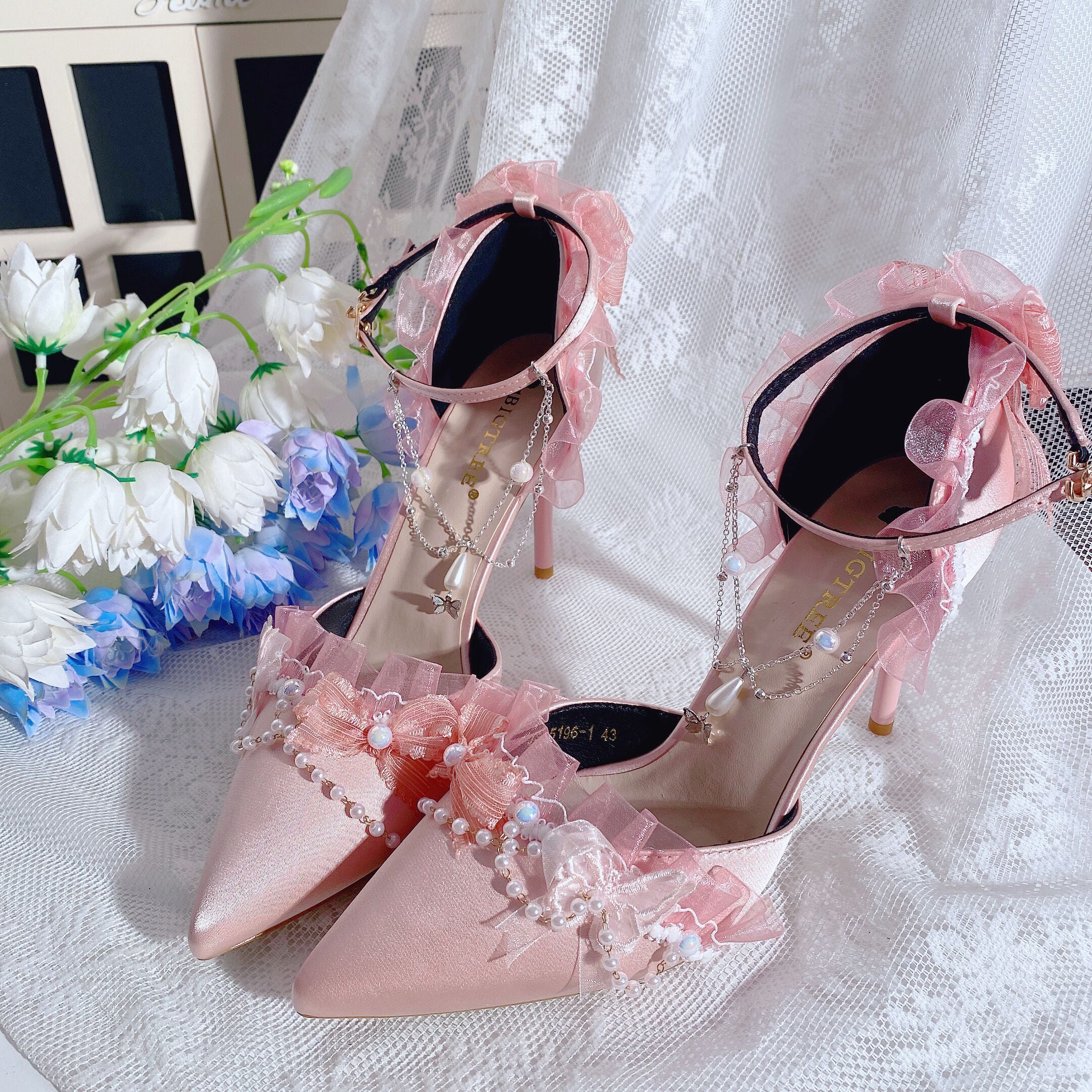 Ximeng Lolita - Deep Sea Hospital - Plus Size Wedding Lolita Bridal Shoes Customized Heels - Image 17