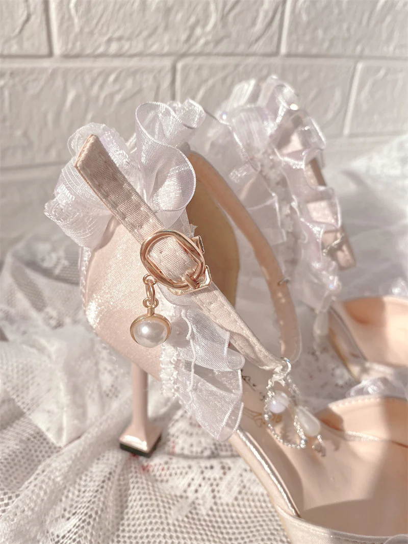 Ximeng Lolita - Deep Sea Hospital - Plus Size Wedding Lolita Bridal Shoes Customized Heels - Image 49
