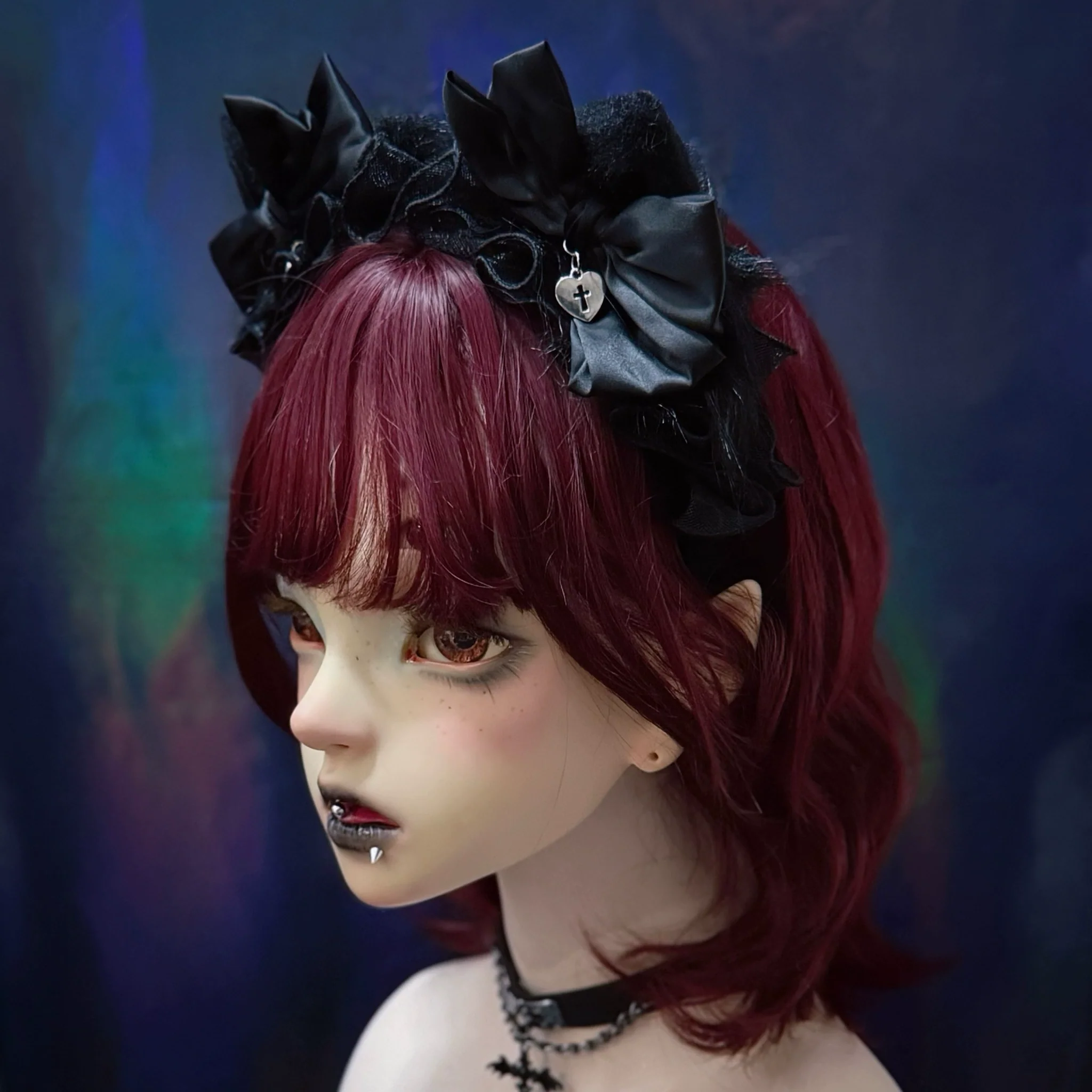 Strange Sugar - Plush Gothic Lolita KC with Cat Ears - Image 2