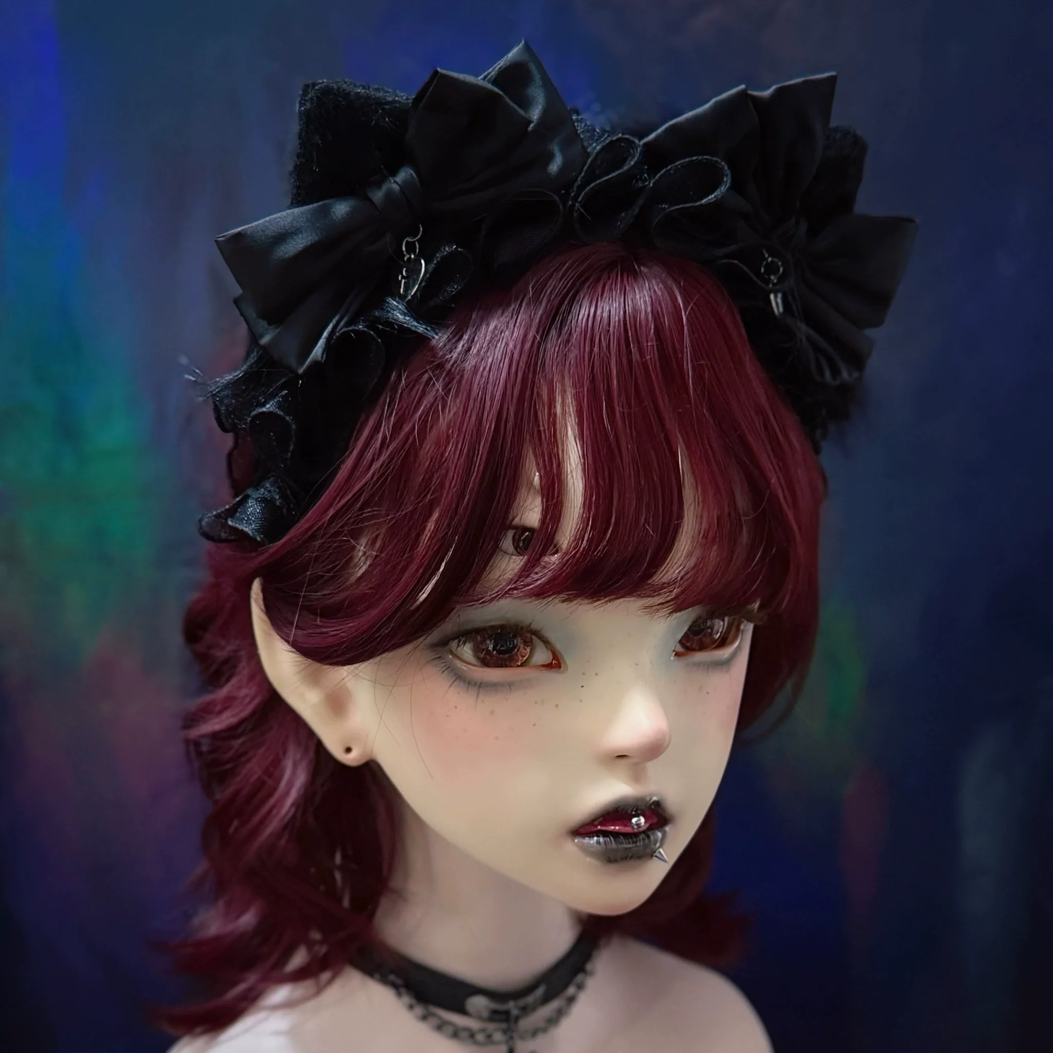 Strange Sugar - Plush Gothic Lolita KC with Cat Ears - Image 4