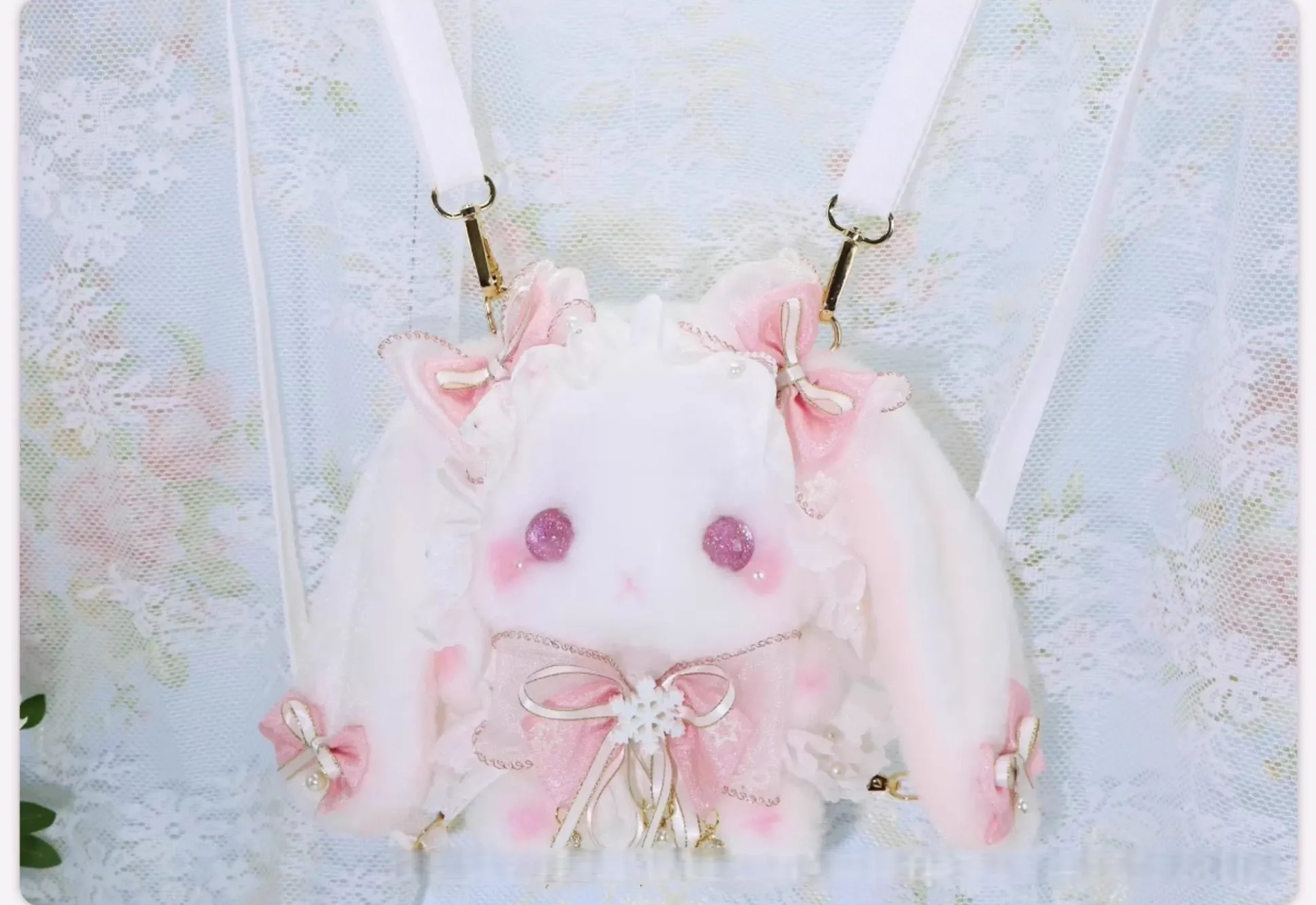 Sweet Lolita Plush Bag, Cute Bunny Shape - Image 3