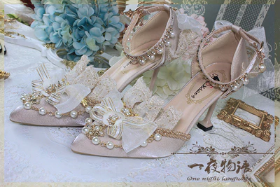 One Night - Pointy Toe Wedding Bride Lolita Heels - Image 10