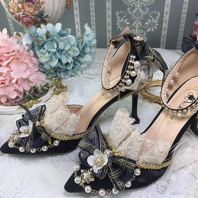 One Night - Pointy Toe Wedding Bride Lolita Heels - Image 7