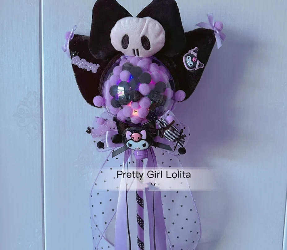 Purple Black Cartoon Kulomi - Kid Lolita Accessory Clips and Cane - Image 10