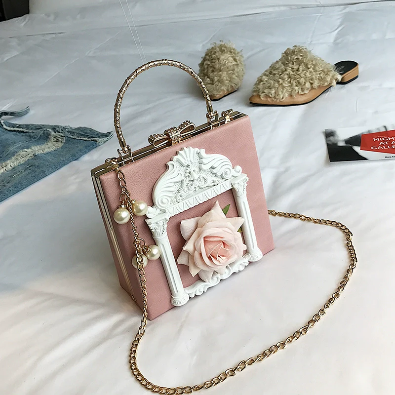 Prime Sister - Gothic Lolita Retro Bag Baroque Square Crossbody Bag - Image 12