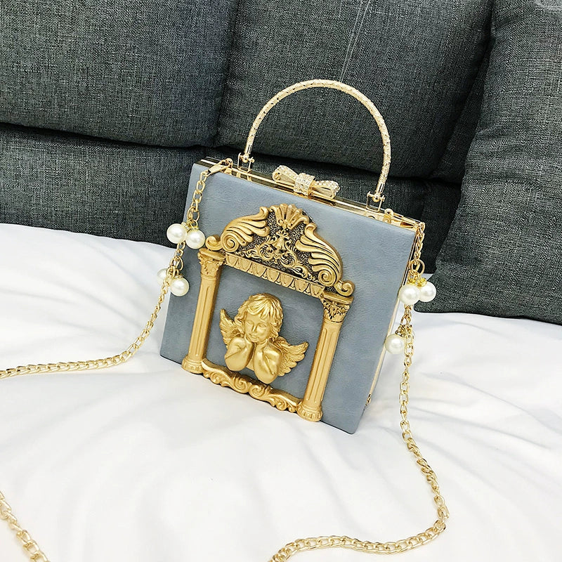 Prime Sister - Gothic Lolita Retro Bag Baroque Square Crossbody Bag - Image 14