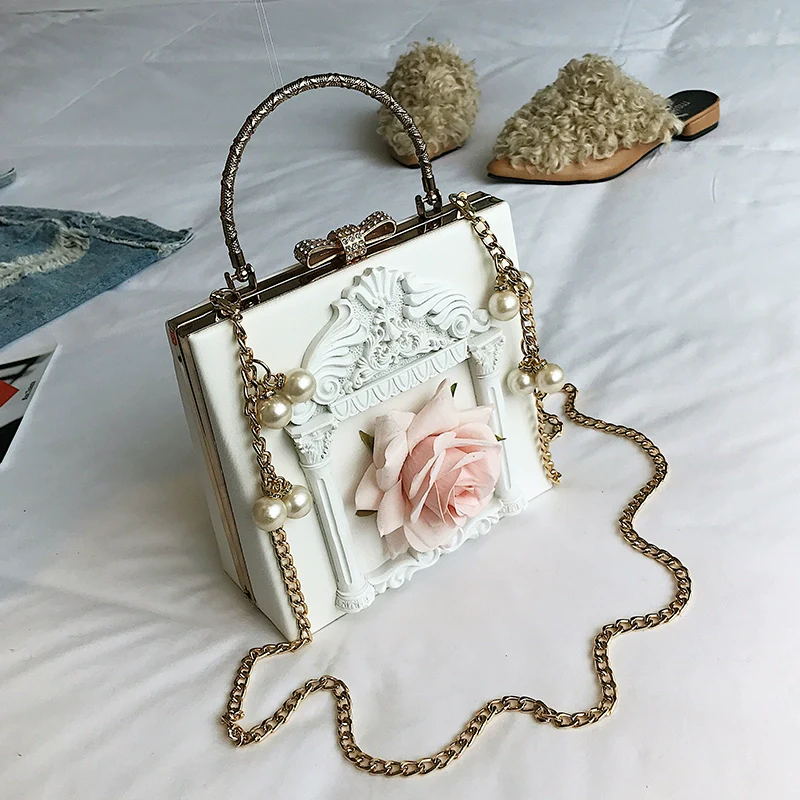 Prime Sister - Gothic Lolita Retro Bag Baroque Square Crossbody Bag - Image 15