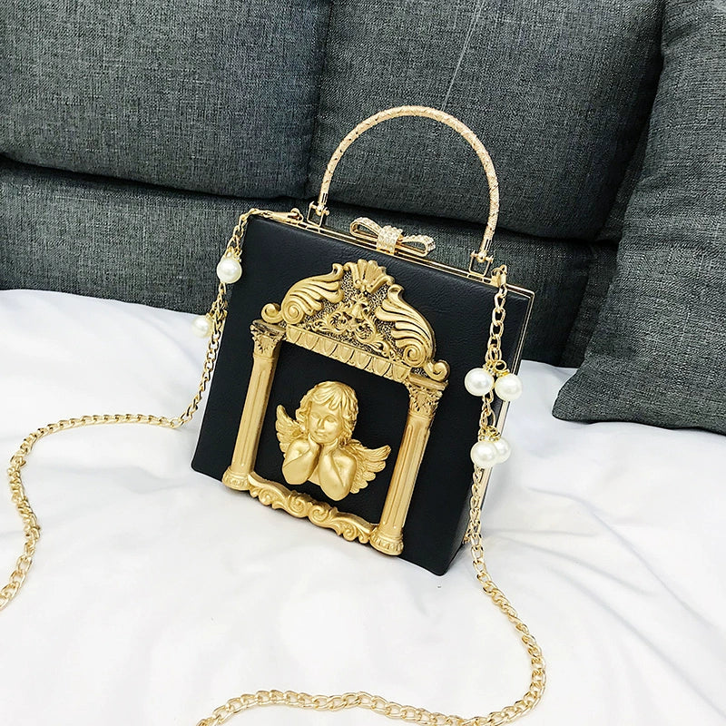 Prime Sister - Gothic Lolita Retro Bag Baroque Square Crossbody Bag - Image 17