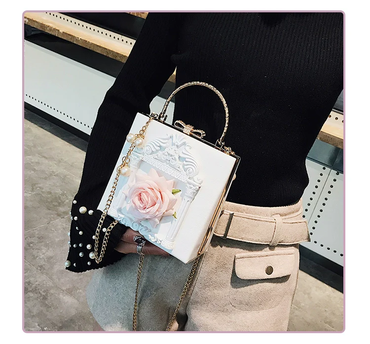 Prime Sister - Gothic Lolita Retro Bag Baroque Square Crossbody Bag - Image 9