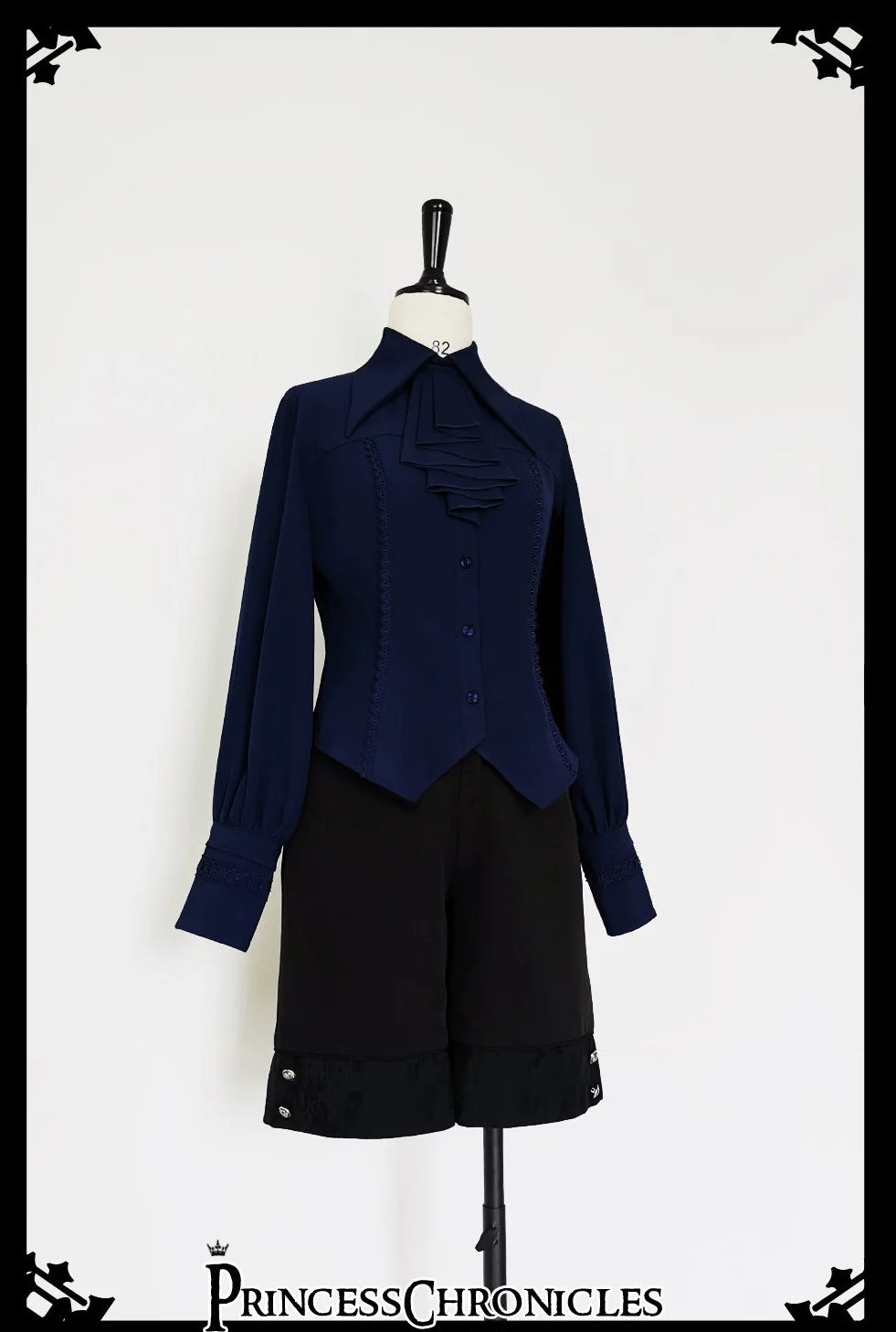 Black and Blue - Ouji Lolita Casual Shorts - Image 9